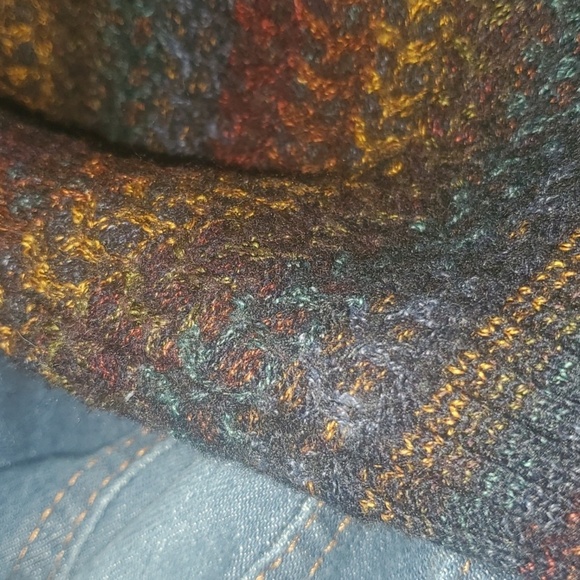 Taxi Jacket Denim Fabric Sleeves Womens Size XL ? X-large ? No Size Tag 20" Ptp - Picture 15 of 16